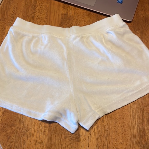 White terry cloth casual shorts - Picture 5 of 5